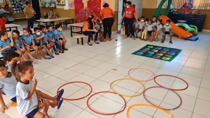 Jogos educativos integram a programação da Semana Municipal do Brincar na EMEI Professora Cleonice Oliveira