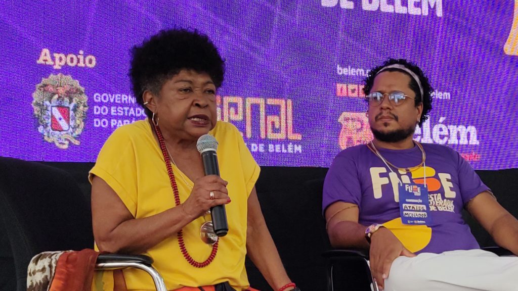 Professora e escritora Zélia Amador é homenageada na Flibe. Foto: Leandro Müller