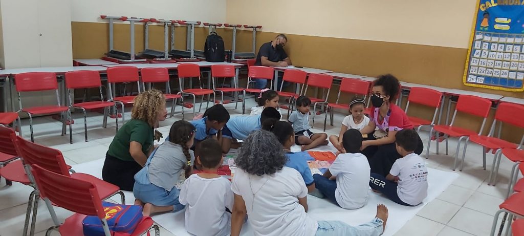 Em cada sala, as crianças vivenciaram uma dinâmica diferente. Foto: Andreza Marinho