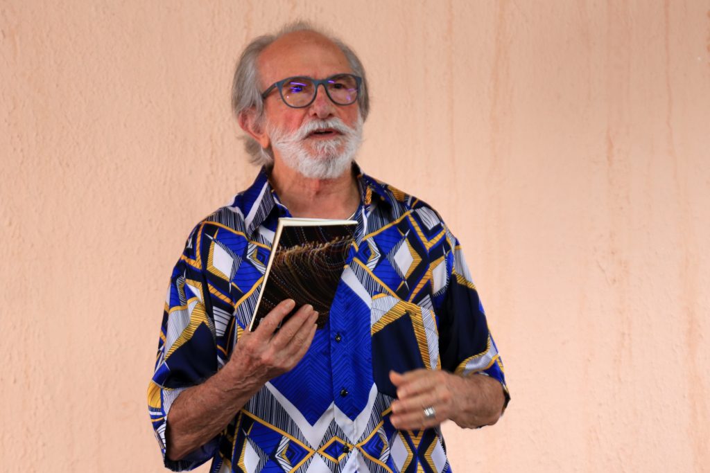 Homenageado pela Flibe, o escritor João de Jesus Paes Loureiro tem como inspiração às suas obras a floresta Amazônica. Foto: Mácio Ferreira