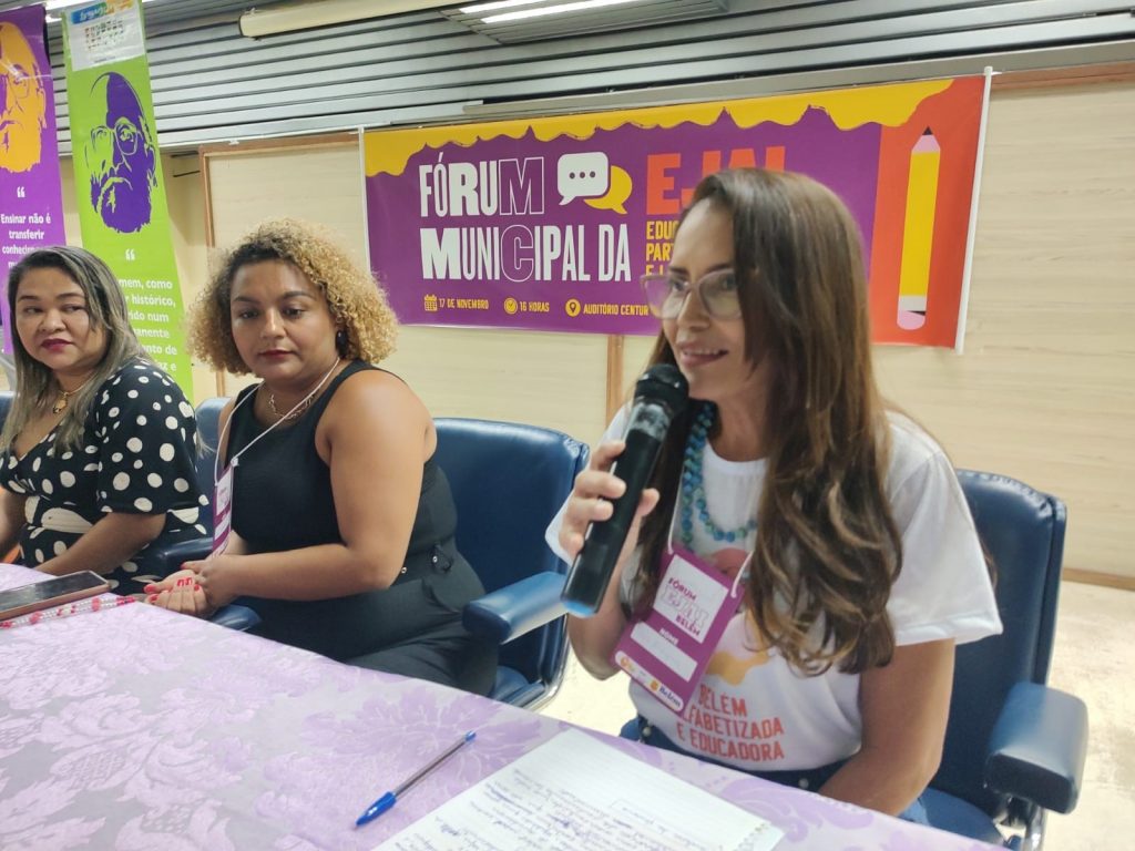 Sofia Sebastiana Marques dos Santos foi a representante dos estudantes no Fórum Municipal da Ejai