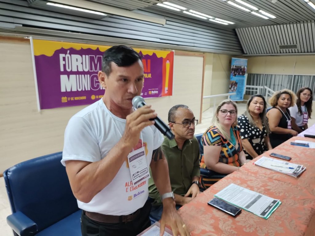 O coordenador da Ejai, Miguel Picanço, pontua que Fórum é a culminância da proposta do governo municipal em tornar Belém uma cidade livre do analfabetismo