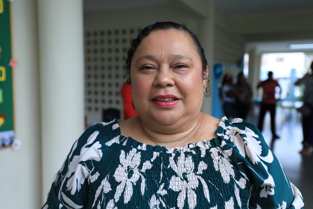 Rejeane de Lima, diretora da escola, destacou a gratidão da comunidade escolar à Prefeitura de Belém.