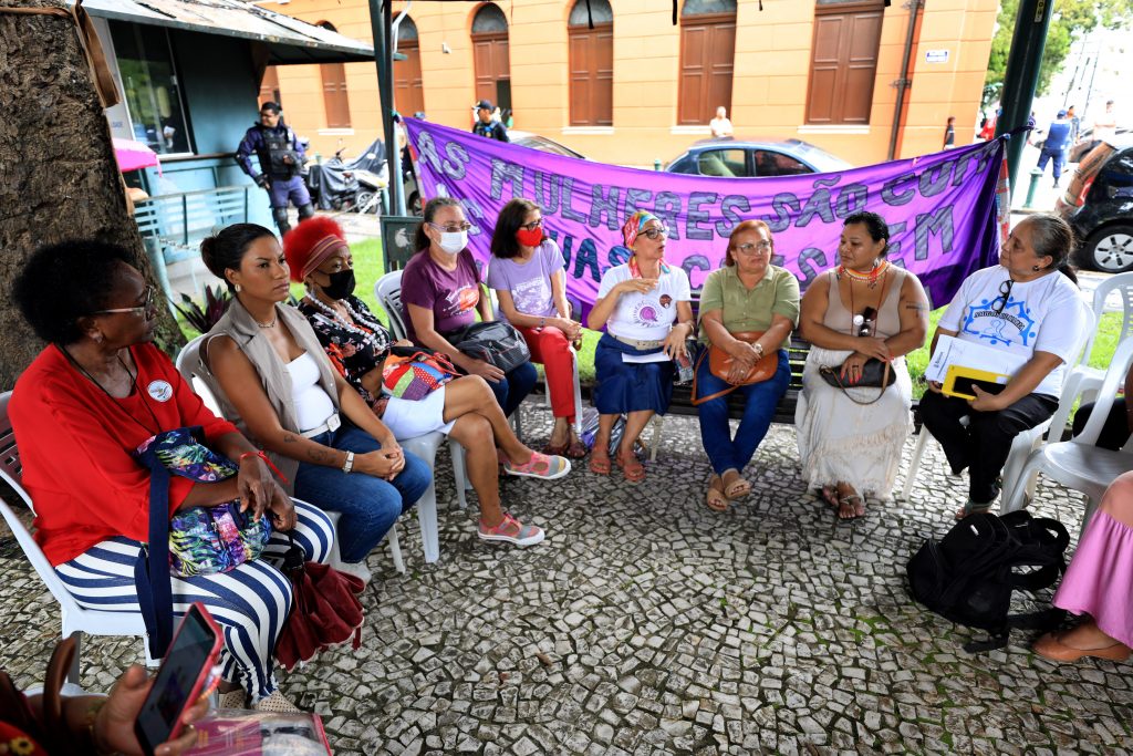 As mulheres participaram de Rodas de conversa e conscientização e de Rodas de vivência de Mulheres.