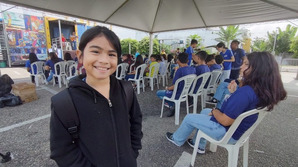 Mikaele dos Santos, Aluna da escola municipal Parque Amazônia: felicidade ao conhecer histórias de figuras femininas na Independência do Brasil
