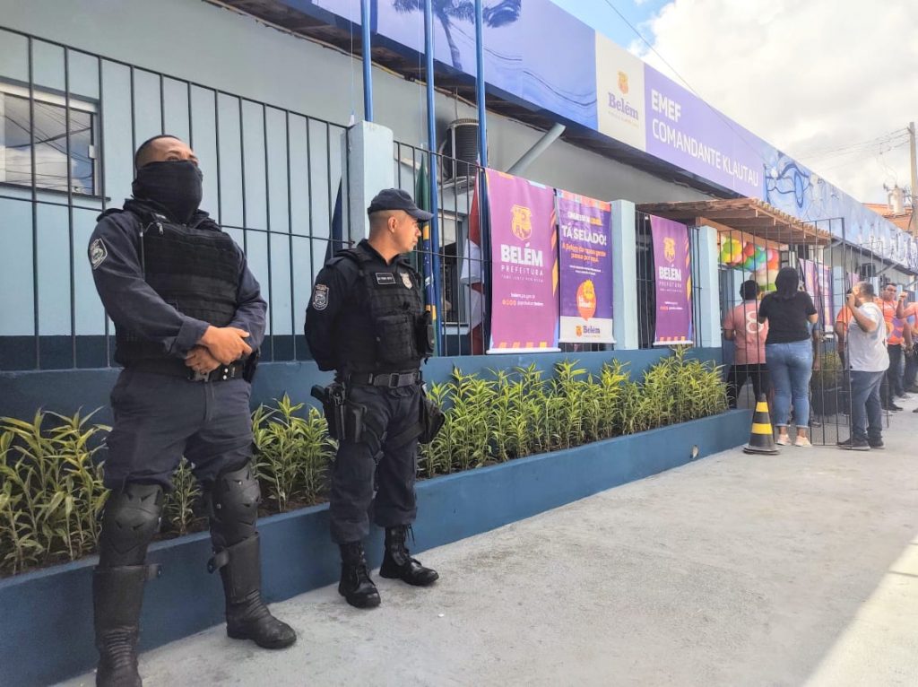 Guarda Municipal de Belém está presente nos horários de entrada e saída das escolas municipais.