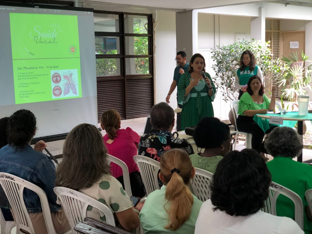 Saúde vocal foi um dos temas das palestras abordada na programação Abril Verde
