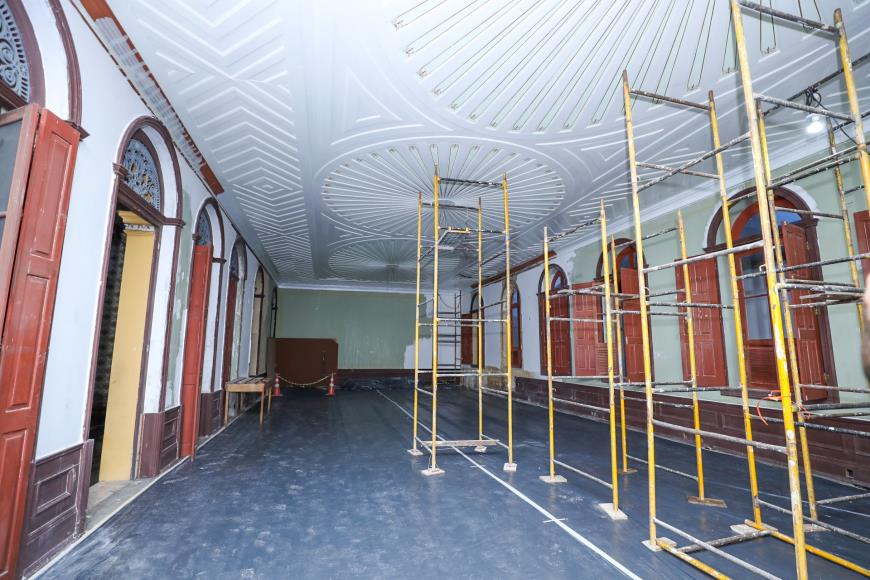 40% das obras de restauração do Palacete Pinho já estão concluídas