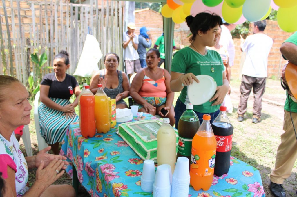 Momento de confraternização com a comunidade: a Funbosque é referência em todo o Pará