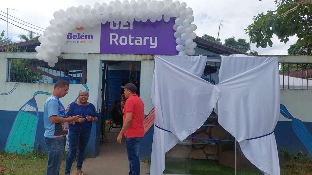 O espaço fica na Unidade de Educação Infantil (UEI) Rotary, no distrito de Mosqueiro