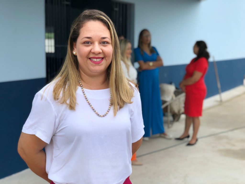 Denise Borges, Diretora da Unidade Pedagógica (UP) Bolonha, ressalta que a obra é uma valorização para os trabalhadores da educação e também para os alunos da comunidade do conjunto Olga Benário