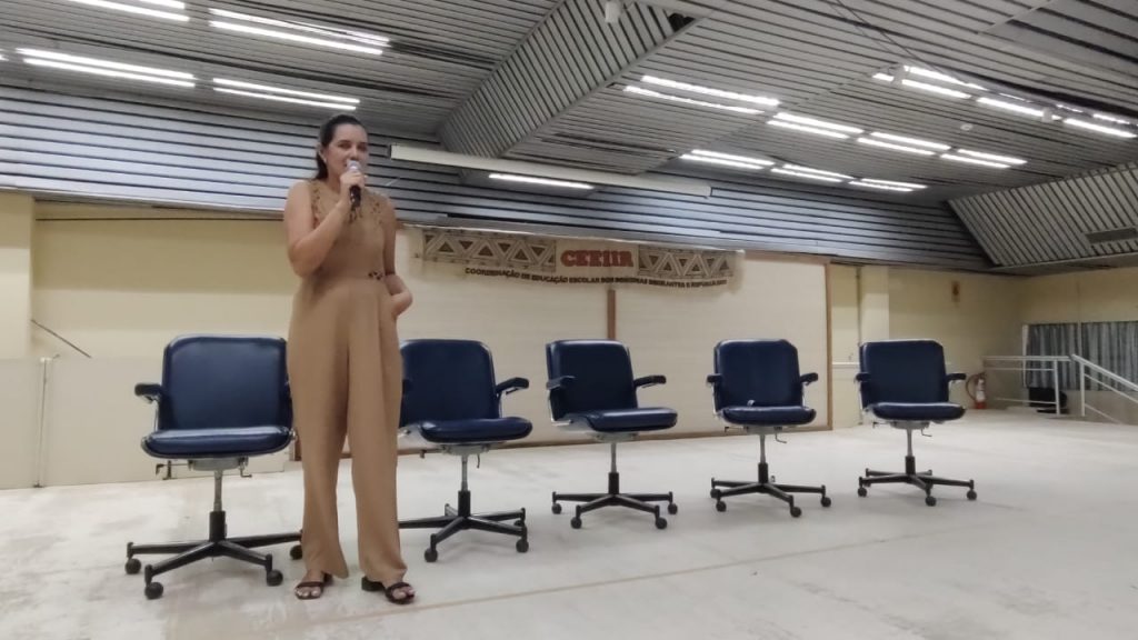 "Nós, professores, sabemos o quanto somos capazes, trabalhando com as nossas crianças bem pequenas, de transformar socialmente", afirmou a coordenadora da Coei, Nilcilene Dias