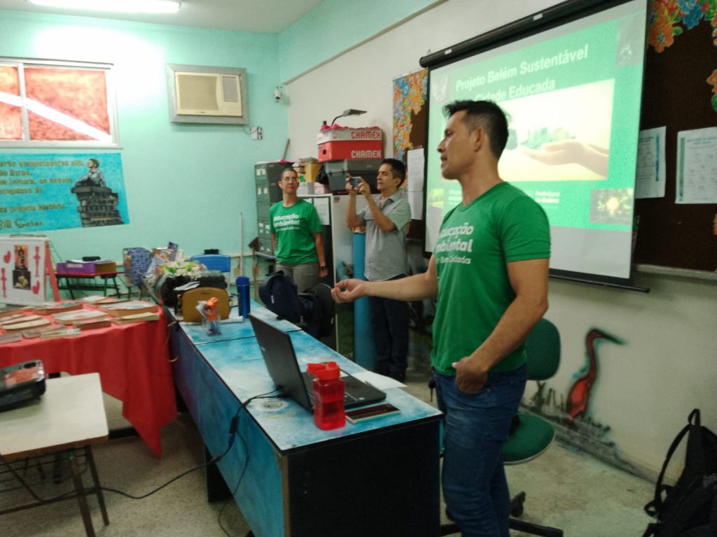 O grupo de educadores ambientais da Sesan voltará no segundo semestres com palestras nas redes municipal e estadual de ensino