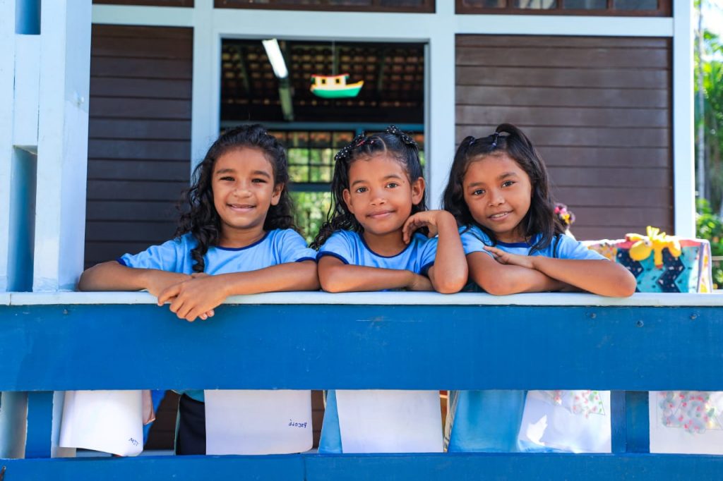 Estudantes do ensino fundamental da unidade.