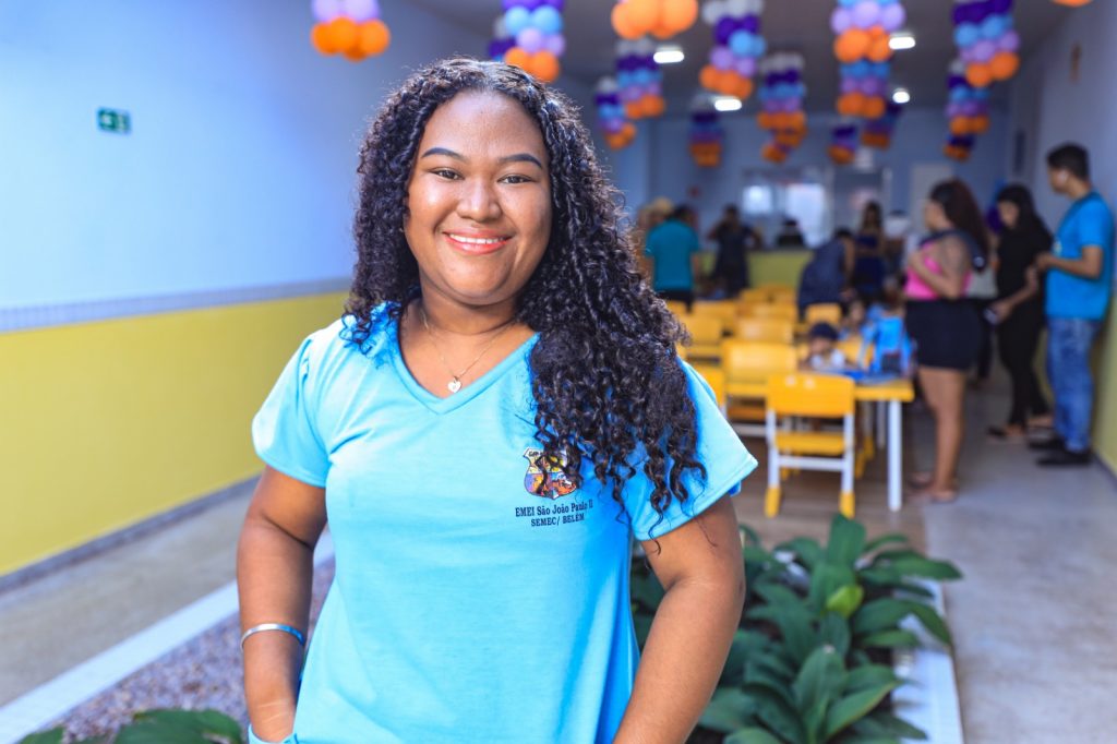 Para Rita Nunes, professora do maternal, "a escola está super estruturada e com um time de professores super capacitados para receber nossas crianças da melhor forma”