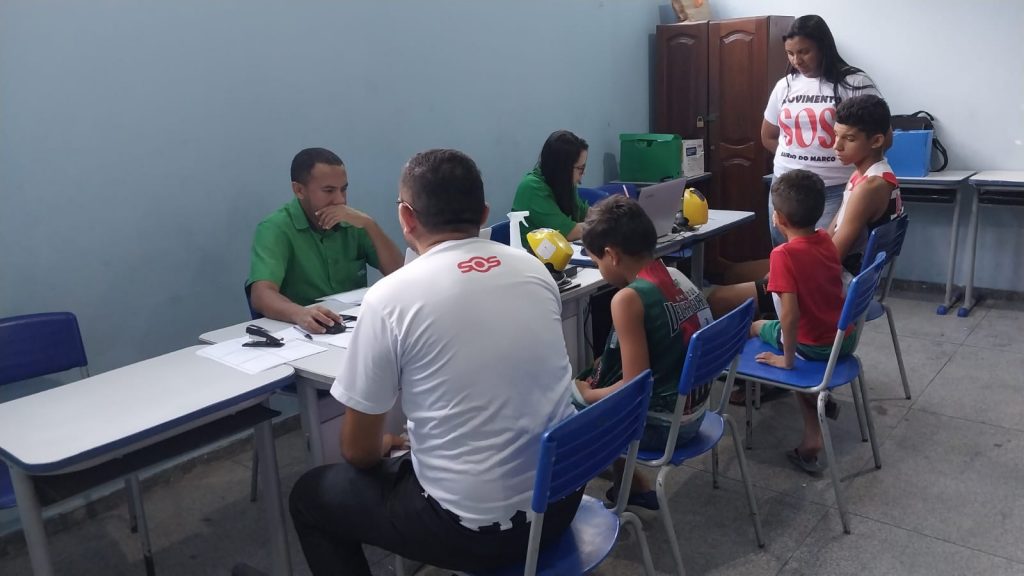 No total, foram 41 atendimentos feitos pela Semob durante a participação na ação.