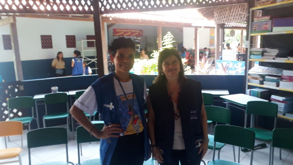 Isabel Videira, fisioterapeuta (à direita) e Juliana Porto, arte-educadora.