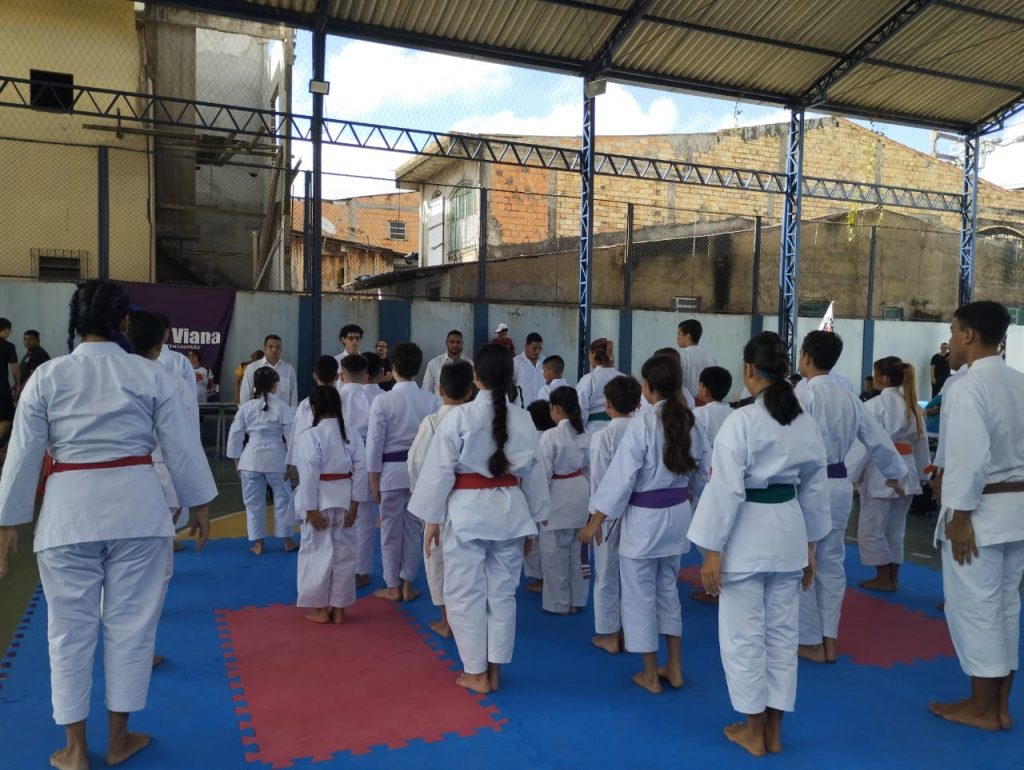 Escola Municipal Nestor Nonato, no bairro da Condor, sediou pela primeira vez a final do XI Campeonato Paraense de Karatê Esportivo
