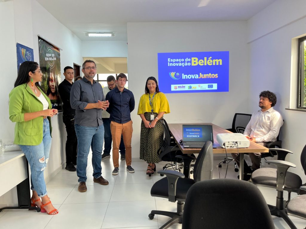 O secretário de Coordenação Geral do Planejamento e Gestão, Claudio Puty, abriu os trabalhos de inauguração do Espaço de Inovação Belém, mais uma etapa do projeto InovaJuntos, executado pela Confederação Nacional dos Municípios (CNM), com apoio da Universidade de Coimbra, de Portugal, e União Europeia (UE)