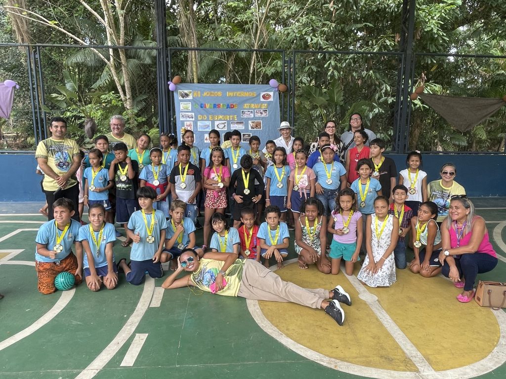 Abertura dos Jogos Internos Escola Municipal de Educação do Campo (Emec) Maria Clemildes, nesta sexta-feira, 24