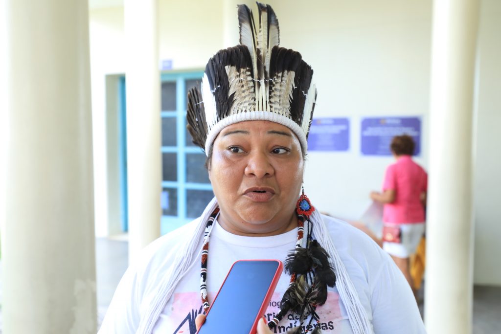 Para a representante dos povos indigenas, Kauacy Wajãpi, a participação do povo indígena é importante.
