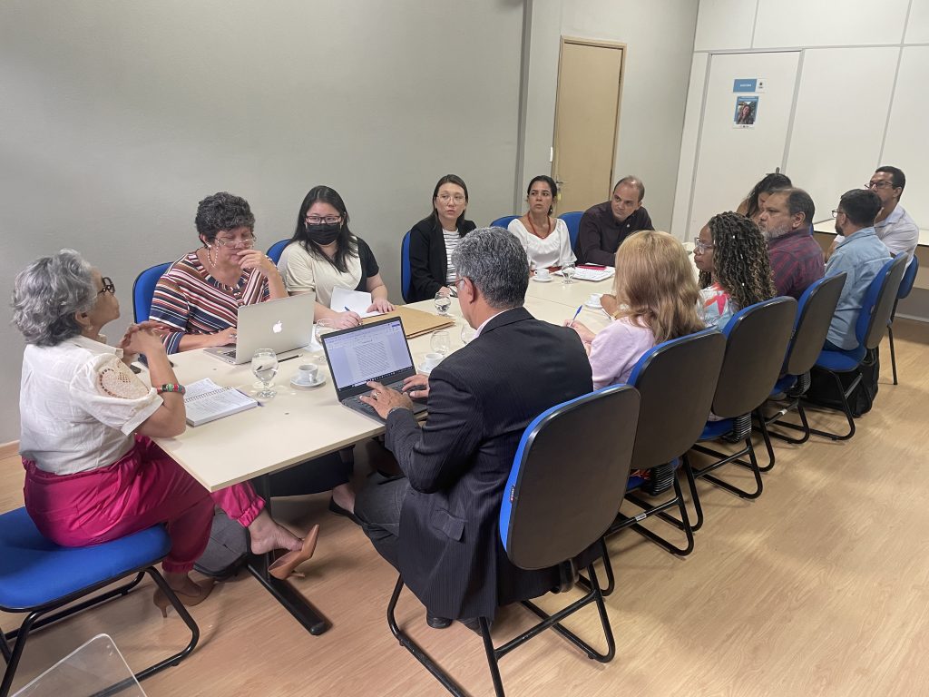 O encontro reuniu representantes da Semec e da UFPA para debater as estraégias para realização da 76ª Reunião Anual da SBPC