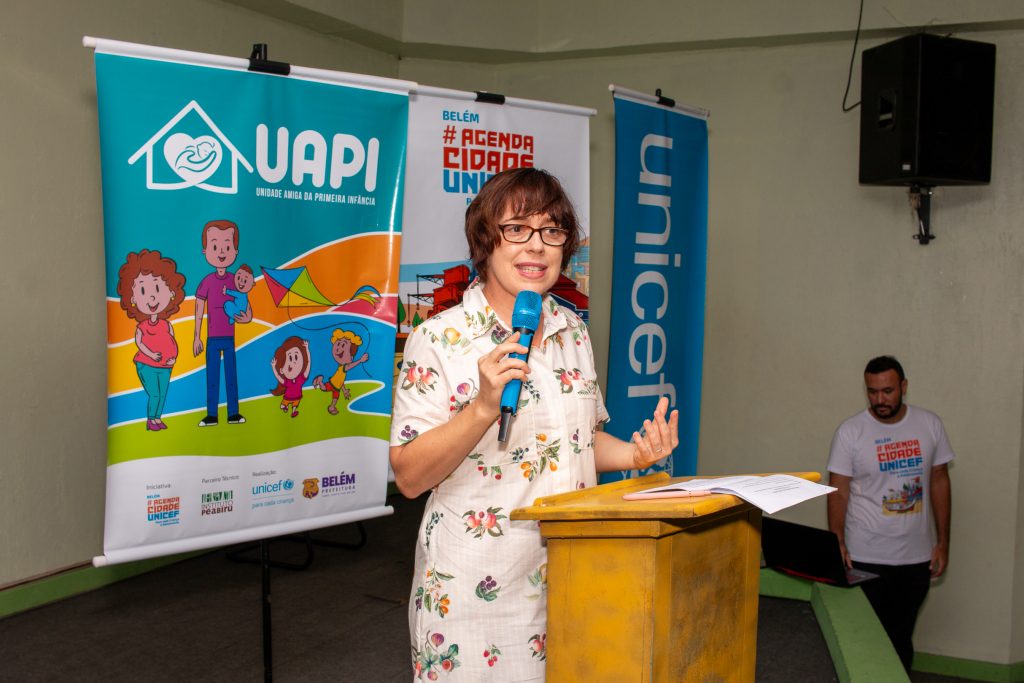 A coordenadora do Unicef na Amazônia, Judith Leveillee, parabenizou a gestão municipal e reforçou a parceria para começar o novo ciclo UAPI