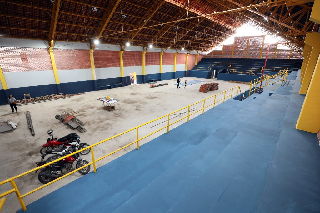 A obra do espaço Altino Pimenta iniciou em abril de 2023 e está orçada em R$ 3.534.949,57