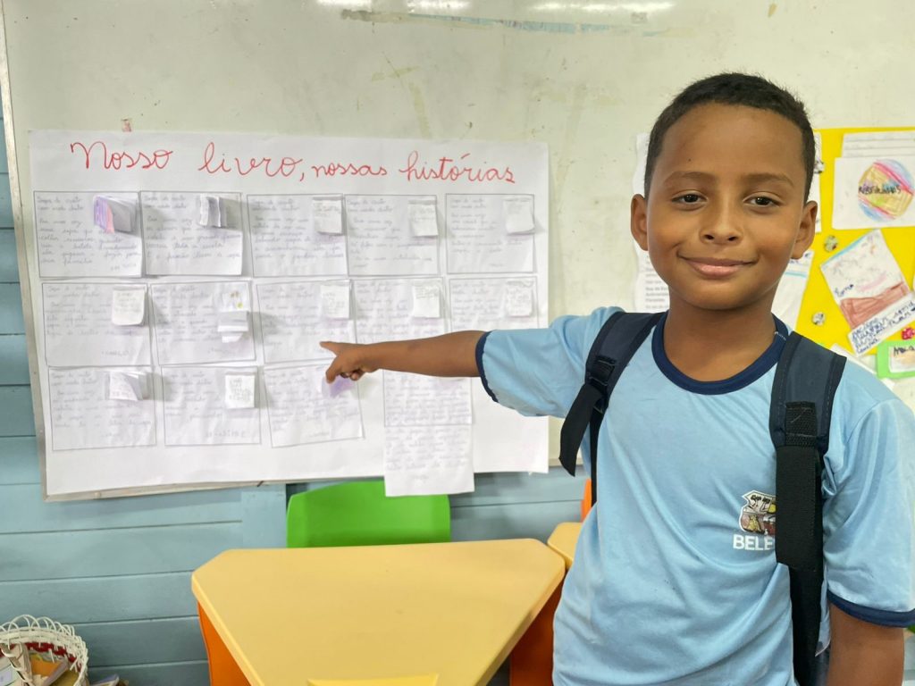 Rian Neves, estudante do Anexo Santo Antônio, falou que a programação foi alegre e divertida.